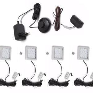 Xonox Foco para armário Branco Frio pack de 4