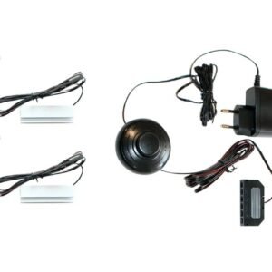 Xonox Clips de base em vidro, branco quente, conjunto de 2 - vidro, branco quente, conjunto de 2